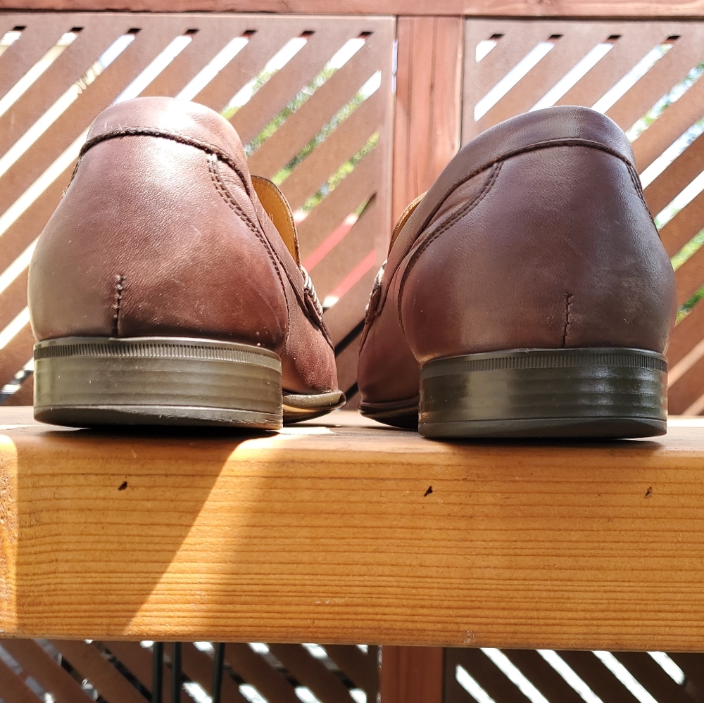 BROLETTO Italian Loafers. Men's Size 12. Brown Leather. GPWC. - Picture 6 of 10
